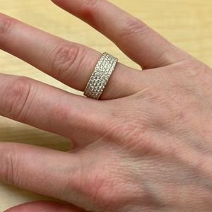 5 ROW DIAMOND PAVE RING
